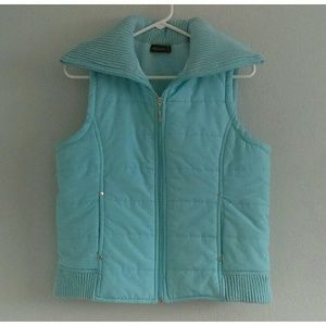 Daisy Fuentes Jackets & Coats - Light Blue Vest Daisy Fuentes Jackets & Coats - Light Blue Vest